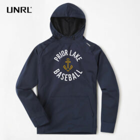 prior lake baseball navy 3d embroidered unrl crossover hoodie ii