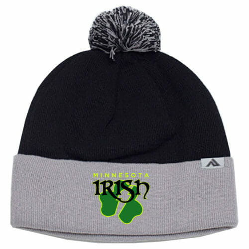 MN Irish Pom Pom Knit Cap
