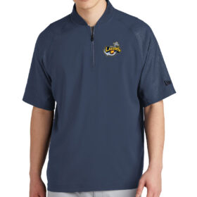 Prior Lake Fastpitch - Navy Short Sleeve 1/4-Zip Cage Jacket (NEA600)