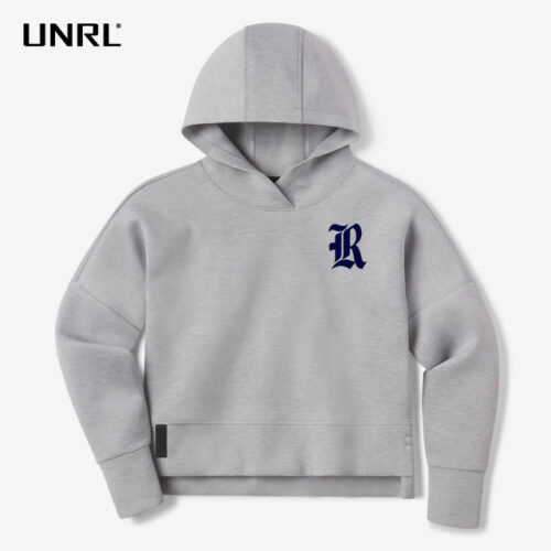 rhs girls hockey heather grey embrodiered unrl luxbreak oversized hoodie (copy)