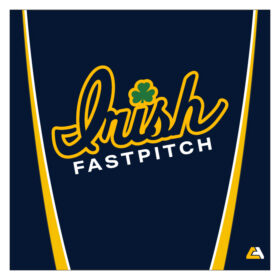 rosemount fastpitch navy embroidered flexfit hat (pts30)