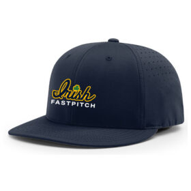rosemount fastpitch navy embroidered flexfit hat (pts30)