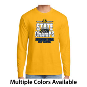 rhs girls basketball state champs fan favorite printed cotton longsleeve tee (pc450ls)