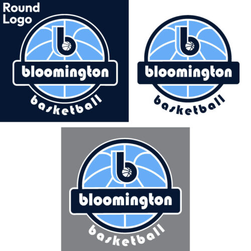 bloomington basketball printed sky blue ladies essential boxy tee (ez100)