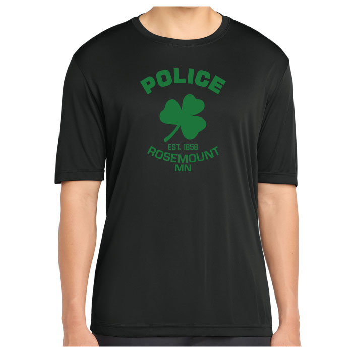 rosemount pd black printed performance tee (st350)
