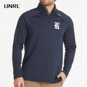 rosemount baseball navy longsleeve printed performance tee irish block (st350ls)