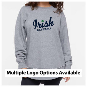 rosemount baseball navy longsleeve printed performance tee irish block (st350ls)