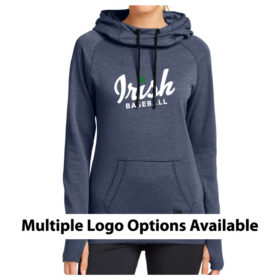 rosemount baseball navy longsleeve printed performance tee irish block (st350ls)