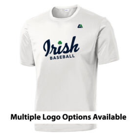 rosemount baseball navy longsleeve printed performance tee irish block (st350ls)