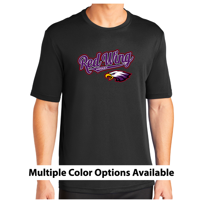 red wing hockey printed performance tee (st350)