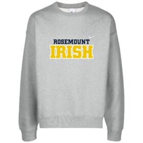 rhs shamrock store dark heather grey nike crewneck tackle twill