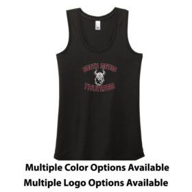 south metro thunder black printed women’s perfect tri racerback tank (dm138l)