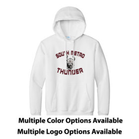 south metro thunder printed black pullover hoodie (pc90h)