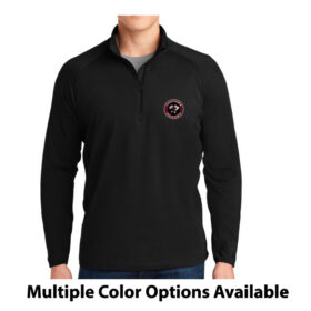 south metro thunder black embroidered 1/4 zip pullover (st850)