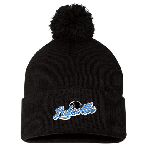 Lakeville Fastpitch - Black Embroidered Stocking Cap (SP15)