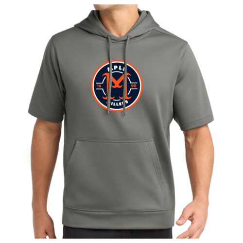 minneapolis millers baseball embroidered fleece short sleeve hooded pullover (st251)