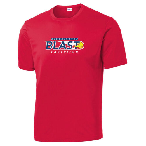 Bloomington Blast Fastpitch - Red Printed Performance Tee (ST350)