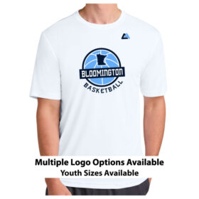 bloomington basketball printed sky blue ladies essential boxy tee (ez100)