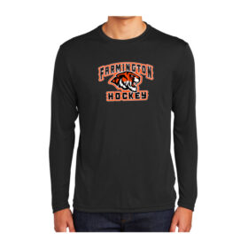 Farmington Hockey - Black Longsleeve Printed Performance Tee (ST350LS)