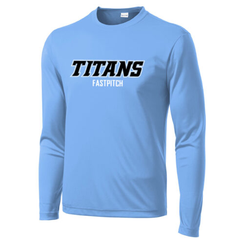 Titans Fastpitch - Longsleeve Printed Performance Tee (ST350LS) - Image 2