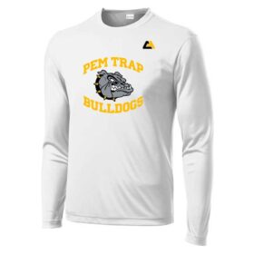 pem bulldogs trap longsleeve sublimated performance tee (st350ls)
