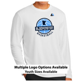 bloomington basketball printed sky blue ladies essential boxy tee (ez100)