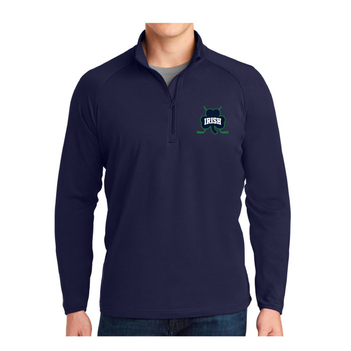 raha boosters navy embroidered 1/4 zip pullover (st850)