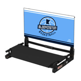bloomington basketball printed sky blue ladies essential boxy tee (ez100)