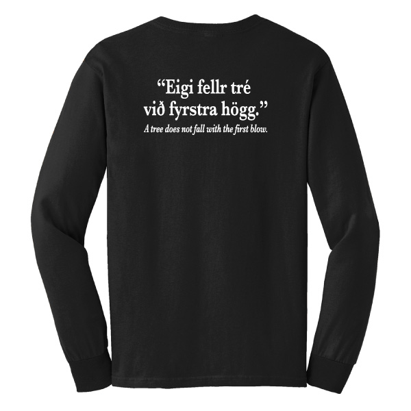 stereotype steve black printed cotton long sleeve t shirt (g2400)