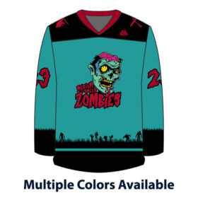 medium speed zombies hockey jersey