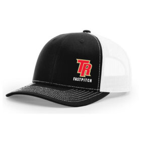 two rivers fastpitch white printed sport tek® posicharge® tri blend wicking raglan tee (st400)