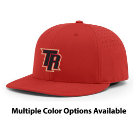 two rivers fastpitch red/white embroidered snapback baseball cap (112)