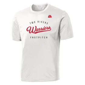 two rivers fastpitch red/white embroidered snapback baseball cap (112)