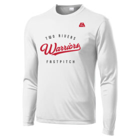 two rivers fastpitch red/white embroidered snapback baseball cap (112)