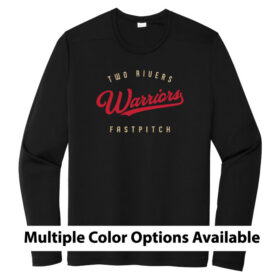 two rivers fastpitch printed black sport tek ® posi uv ® pro long sleeve tee (st420)