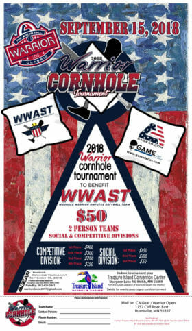 -CA Warrior Tourney - Cornhole Team Sign-up Sheet
