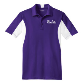 MN Rockers - Purple/White Embroidered Polo (ST655)
