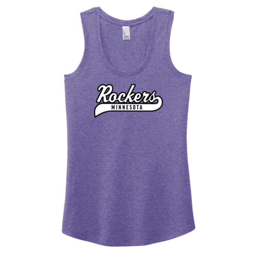 MN Rockers -  Purple Frost Printed Women’s Perfect Tri Racerback Tank (DM138L)