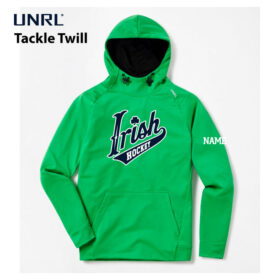 raha boosters green tackle twill unrl crossover hoodie ii
