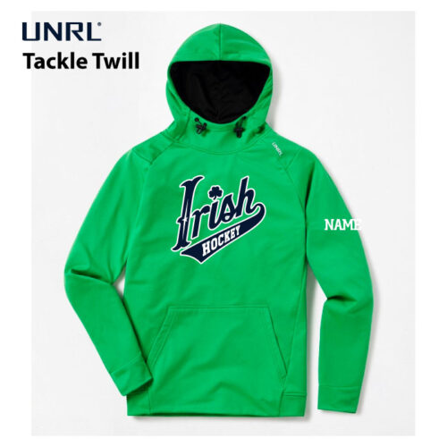 raha boosters green tackle twill unrl crossover hoodie ii